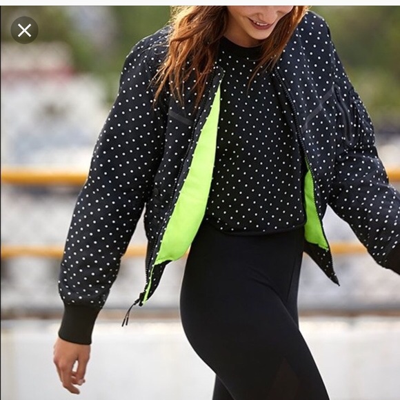 Nike Jackets & Blazers - Black and White Nike Bomber Jacket